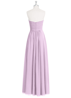Azazie Yazmin Bridesmaid Dresses Frosted Lilac A-Line Sweetheart Neckline Chiffon Convertible Dress image9