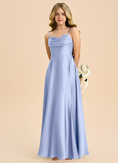 Azazie Bear Junior Ice A-Line Sweetheart Neckline Stretch Satin Dress image6