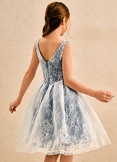 Azazie Cubbie Girls Formal Flower Girl Klänningar Klä A-Line i Spets image7