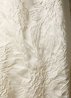 Azazie Skylin Wedding Dresses Antique White Ball-Gown with Pockets Floral Jacquard Dress image10