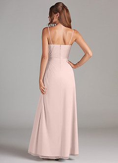 Azazie Aliani Bridesmaid Dresses Rose Petal Sheath Strapless Chiffon Convertible Dress image3