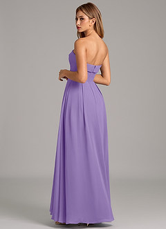 Azazie Lucienne Brudtärnklänningar Klänning av A-Linje i Chiffong Axelbandslös Tahiti Konvertibel image2