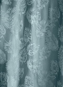 Azazie Emoria Bridesmaid Dresses Light Blue Jacquard A-Line Off the Shoulder Jacquard Dress image4