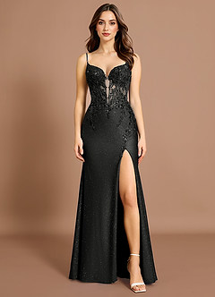 Jaslene Negro Vestido largo image5