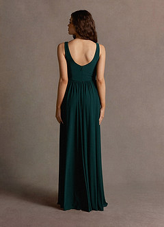 Tina Forest Green Pleated Maxi Dress image4