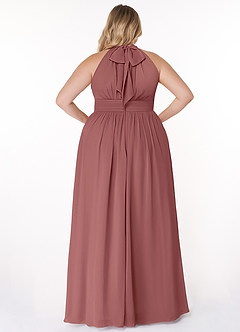 Azazie Iman Brautjungfernkleider A-Linie A-Linie Gerüscht Chiffon Kleid Amethyst image9