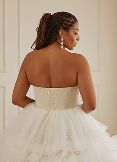 Christian Siriano Bridal for Azazie 2008 Wedding Dresses Diamond White Champagne Ball-Gown Sequins Tulle Dress image14