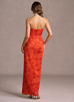 Capucine Tangerine Maxi Dress image2
