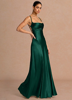 Robe Maxi Vert Chasseur Muirgen image5
