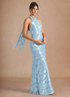 Abito Lungo Blu Polvere Dillon image3