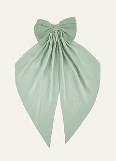 Matching Color Chiffon Bow Hair Clip