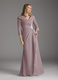 Azazie Jaycee Mother of the Bride Dresses Dusk A-Line Chiffon Dress image1