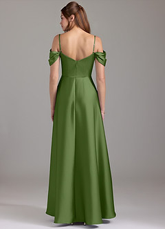 Azazie Marley Bridesmaid Dresses Juniper A-Line Off the Shoulder Stretch Satin Convertible Dress image5