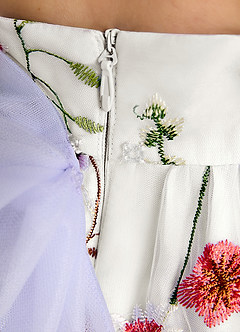Azazie Peppa Flower Girl Klänningar Klänning A-Line i Tyll Sweetheart halsringning image7