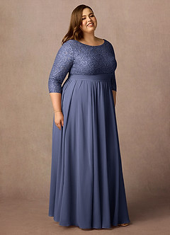 Azazie Carmena Mother of the Bride Dresses Stormy A-Line Sequins Chiffon Dress image11