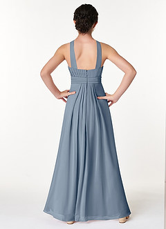 Azazie Anthea Junior Twilight Pleated Chiffon Dress image2
