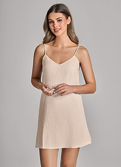 front Matching Color Classic Cloud-Soft Slip Dress