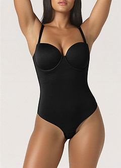 front Ultra åben ryg bodysuit med bøjle og shapewear