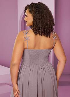 Barbie ♥ Azazie Bridesmaid Dresses Dusk A-Line Pleated Chiffon Dress image9