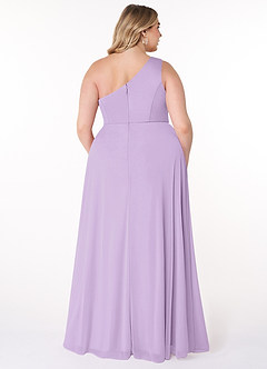Azazie Brooke Jurken voor bruidsmeisjes Jurk van Mesh met A-Lijn One-Shoulder Lila image7