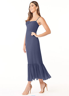 Azazie Justina Bridesmaid Dresses Stormy A-Line Sweetheart Neckline Chiffon Dress image3
