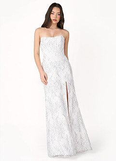 Frankie White Lace Lace Corset Gown image1