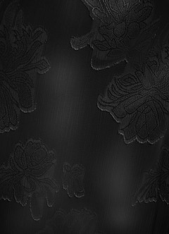 Azazie Helena Bridesmaid Dresses Black A-Line Strapless Floral Jacquard Burnout Convertible Dress image10