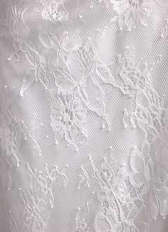 Azazie Zelda Wedding Dresses Diamond White Mermaid Side Slit Lace Dress image16