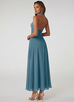 Azazie Tessie Suknie dla druhen Linia A Pofałdowany Szyfon Długość kostki Sukienka image2