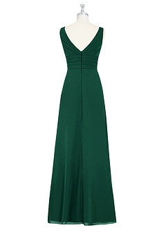 Azazie Julianna Bridesmaid Dresses Emerald A-Line Chiffon Dress image7