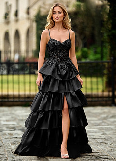 Jasmunya Noir Robe de bal en organza image2