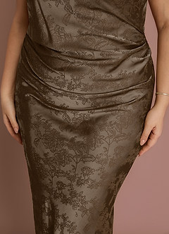 Elena Coffee Brown Maxi Dress image12