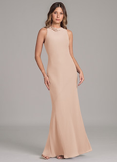 Azazie Allettie Bridesmaid Dresses English Rose Mermaid Chiffon Dress image6