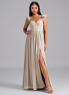 Azazie Denisse Bridesmaid Dresses Frost A-Line Ruched Chiffon Dress image5