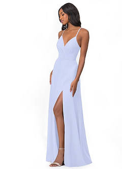 Azazie Everleigh Bridesmaid Dresses Lavender A-Line Sweetheart Pleated Chiffon Dress image5