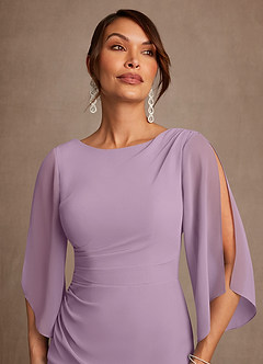 Azazie Anaheim Abiti per la Madre della Sposa Abito A-Line in Chiffon Plissettato Glicine image4