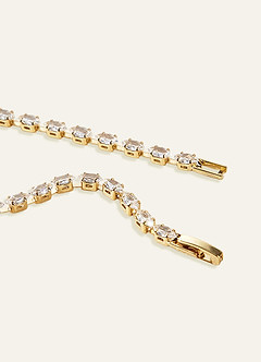 front Mini Marquise Crystal Tennis Bracelet