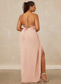 Christian Siriano Bridal for Azazie 1003 Bridesmaid Dresses English Rose Sheath One Shoulder Chiffon Dress image9