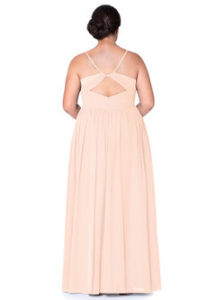 Azazie Cora Bridesmaid Dresses Pearl Pink A-Line Pleated Chiffon Dress image72