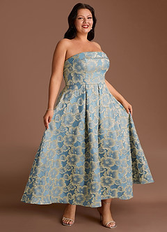 Florentine Lake Blue Maxi Dress image12