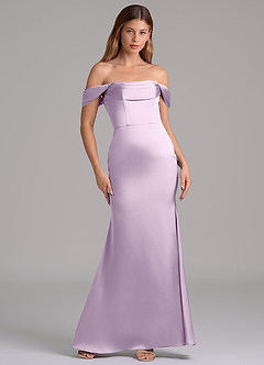 Azazie Miley Final Sale Black Mermaid Off the Shoulder Stretch Satin Convertible Dress image6