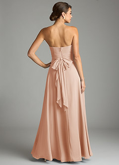 Azazie Tamira Suknie dla druhen Linia A Pofałdowany Szyfon Do ziemi Sukienka image4