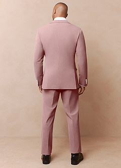 front James Dusty Rose Structured Stretch Suit