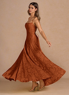 Marlo Rust Corset Prom Dress image4