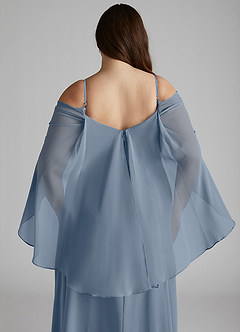 Azazie Cienna Bridesmaid Dresses Twilight A-Line Off the Shoulder Chiffon Dress image12