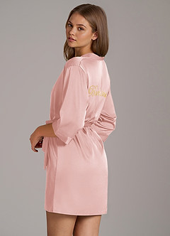 front Robe de mariée brodée en satin