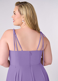 Barbie ♥ Azazie Brudtärnklänningar Klänning av A-Line i Chiffong Rosett Tahiti image10