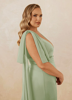 Christian Siriano Bridal for Azazie 1011 Bridesmaid Dresses Plunging Stretch Satin Mermaid Dress image18