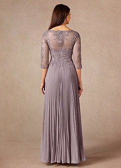 Azazie Corinne Abiti per la Madre della Sposa Abito A-Line in Chiffon Lustrini Dusk image4