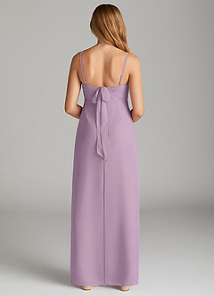 Azazie Mai Junior Wisteria Sheath Pleated Chiffon Dress image2
